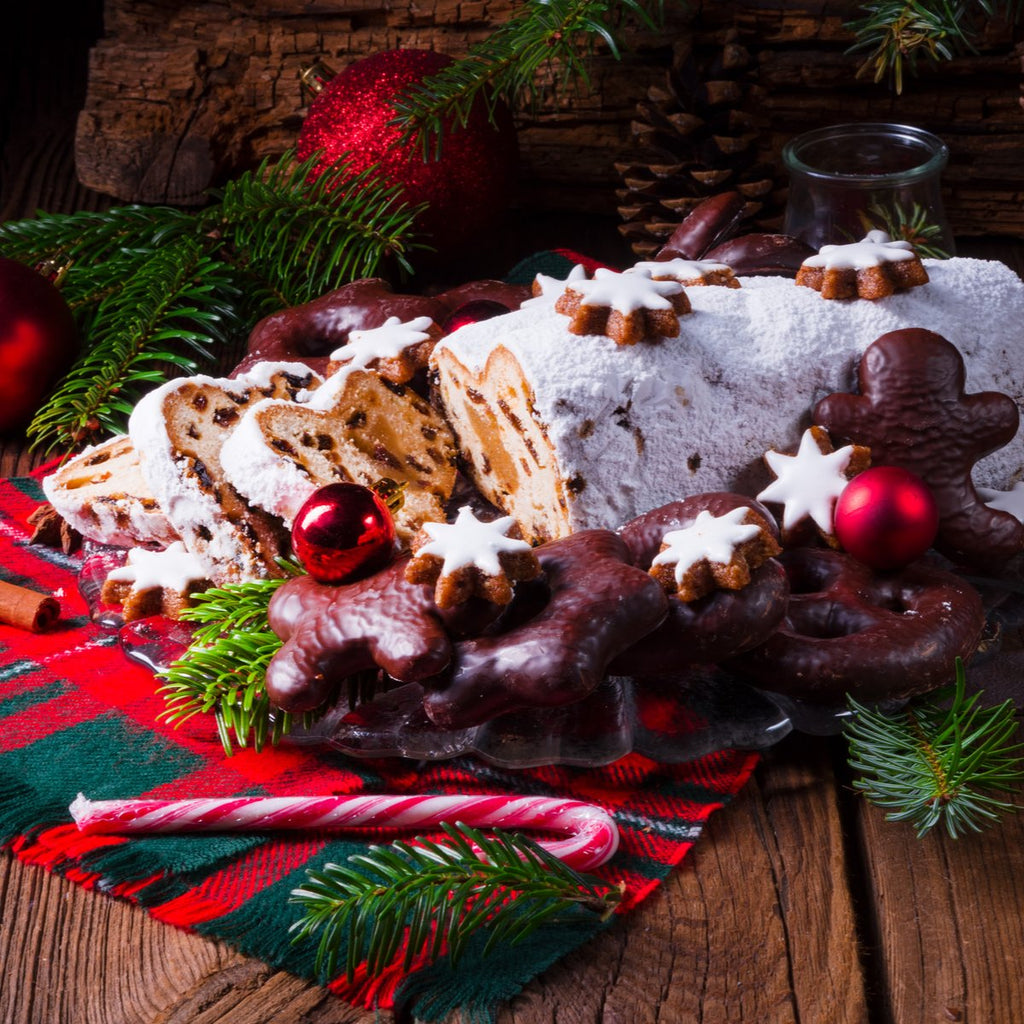German Stollen, Gingerbread + Marzipan Confections